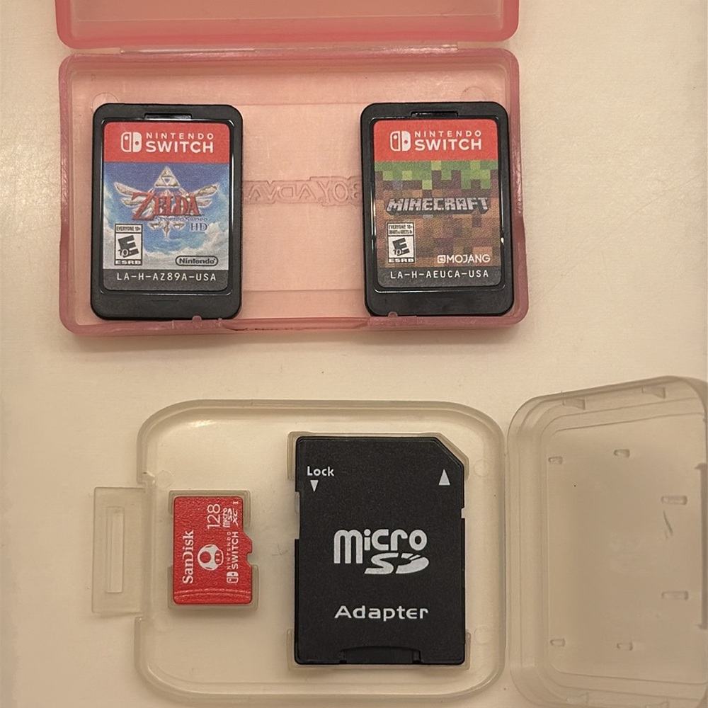 Nintendo Switch Lite Minecraft Zelda Sandisk Bundle - Picture 10 of 11